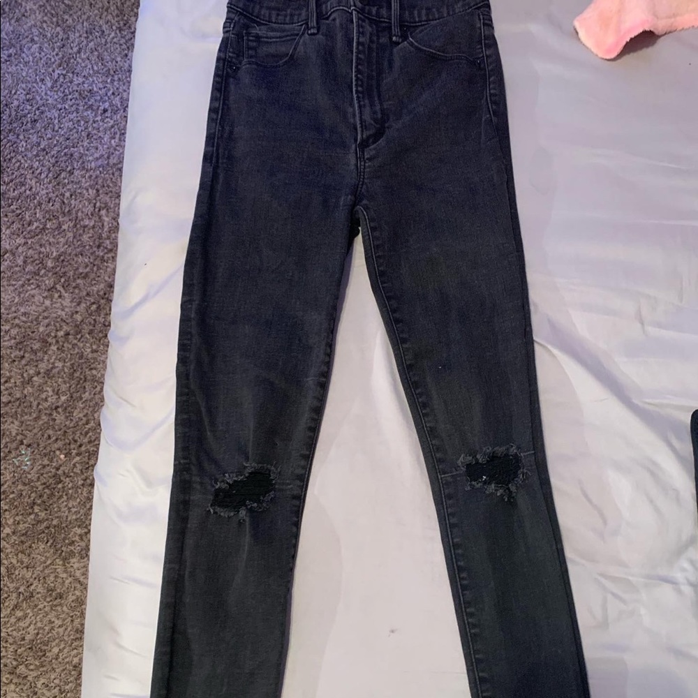 High waisted Abercrombie & Fitch cut jeans